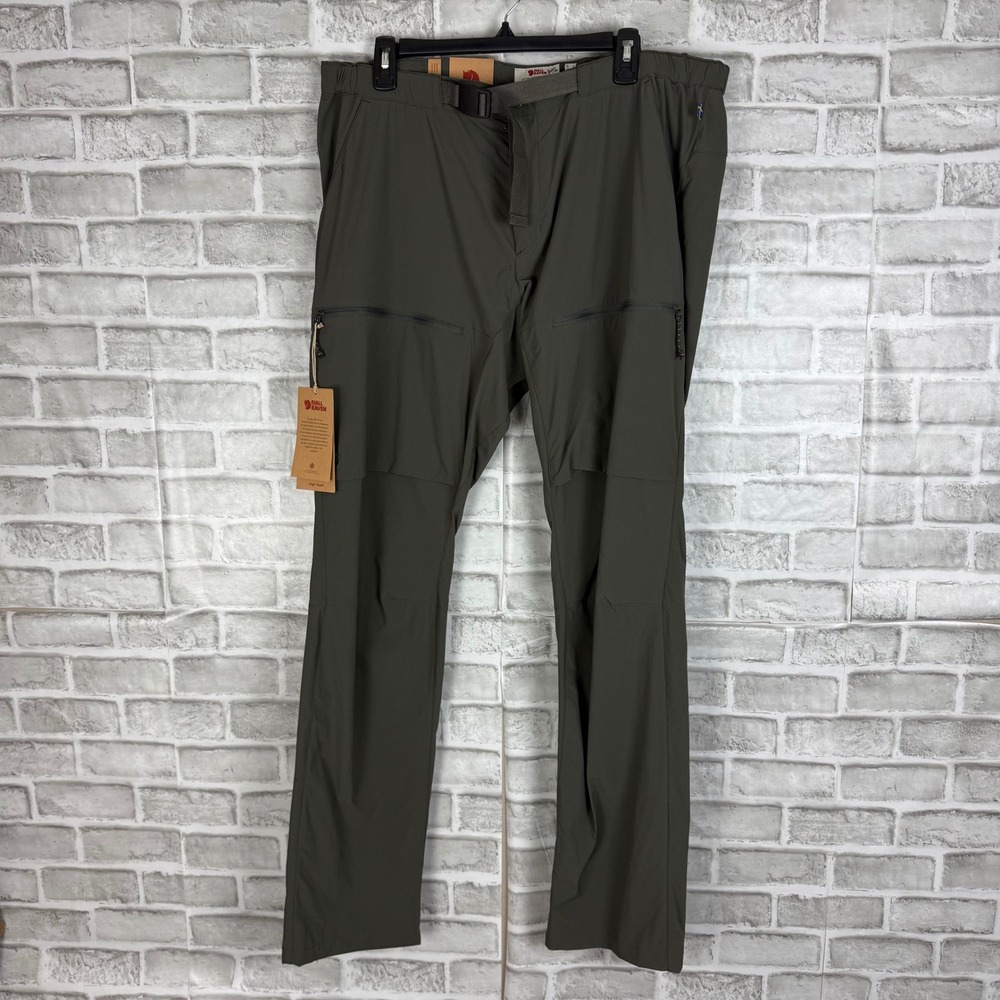 Fjallraven High Coast Hike Trousers Mens 37 Mountain Grey 81523 Hiking Pants NEW